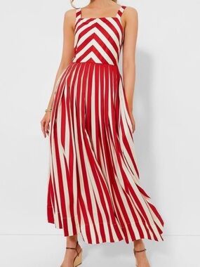 Tuckernuck Red & White Striped Maxi Dress